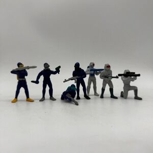 M.I. Action Figure Lot Blue Grey 1987 Military Scuba Soldiers
